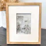 White & Natural Picture Frame