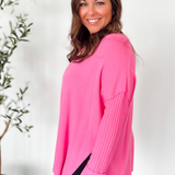 Eden Relaxed Pink Sweater