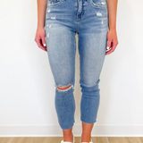Tiffany Slim Straight Vervet Jeans