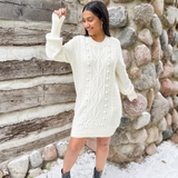 Delilah Ivory Sweater Dress