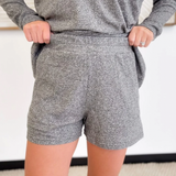 Two Tone Elastic Waistband Lounge Shorts (3 colors)