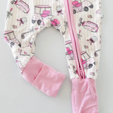 Caddie Crew Pink Romper