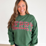 Plaid Merry Green Sweatshirt