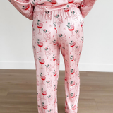 Christmas Cocktails Satin PJ Set