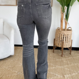 Riley Grey Wash Flare Judy Blue Jeans