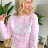 Pink Floral WWJD Crewneck