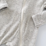 Heather Speckle Ribbed Footie