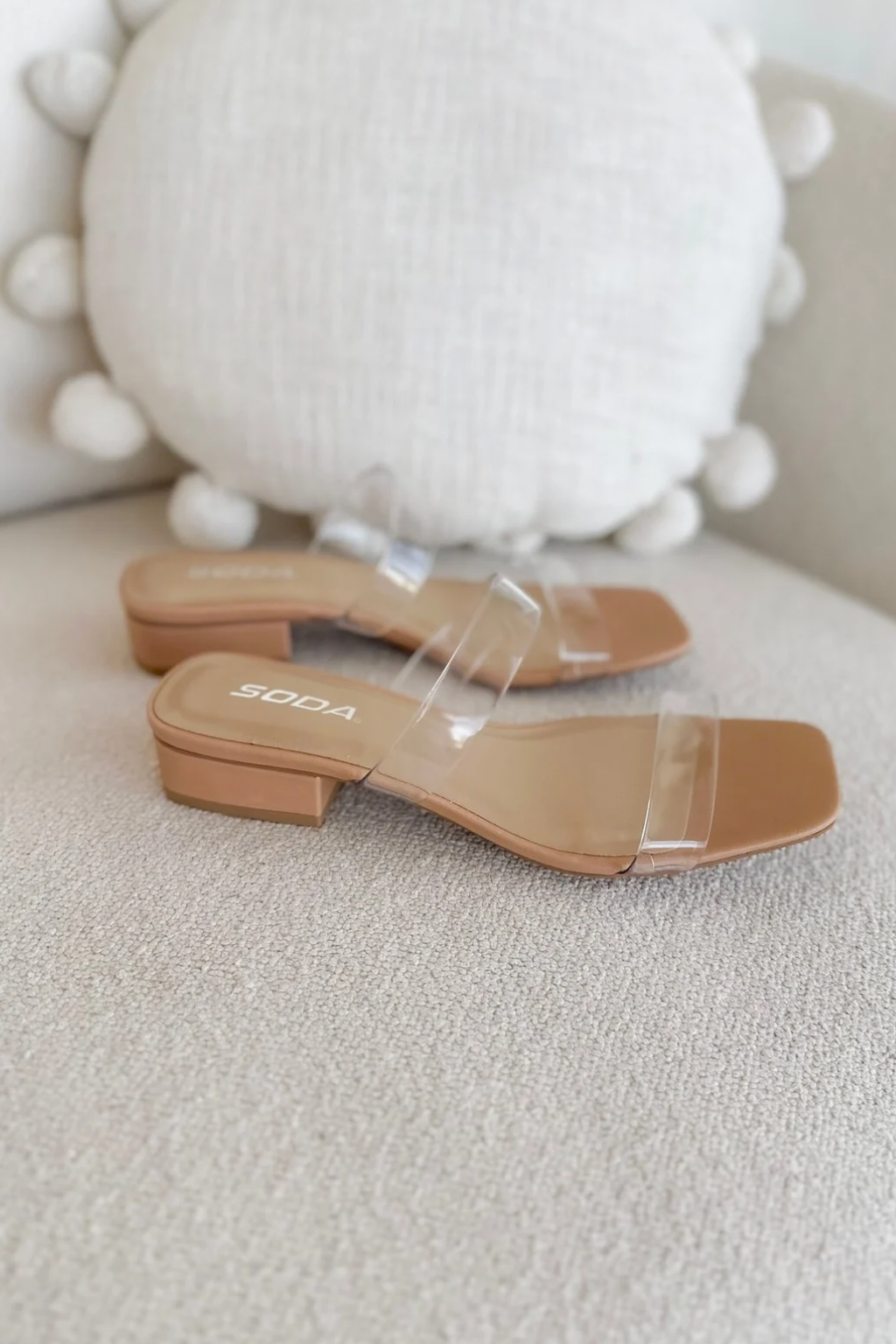 Double Clear Strap Heels
