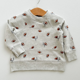 Football Grey Sweatshirt and Blue Jogger Set