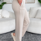 Raya Lounge Natural Wide Leg Pants