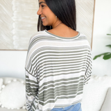 Ashlynn Long Sleeve Rib Striped Top