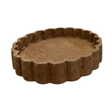 Scalloped Wood Tray
