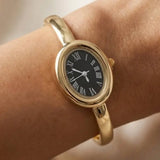 Hinged Oval Bangle Watch