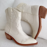 Ainsley Ivory Western Boots