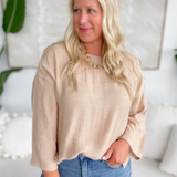 Rowan Lightweight Long Sleeve Top-Curvy