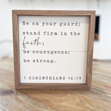 Be On Your Guard Sign