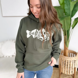 Rainy Lake Olive Hoodie