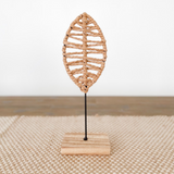 Woven Leaf On Stand