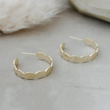 Pippa Textured Hoop Earrings