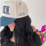 Slate Blue AMEN Trucker Hat