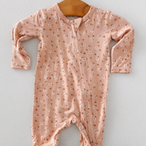 Carrie Floral Pink Footie