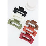 Large Matte Rectangle Hair Clip