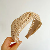 Woven Straw Twist Knot Headband