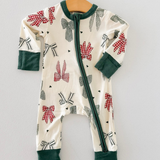 Christmas Bows Romper