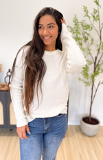 Camila White Knit Sweater [S-XL]
