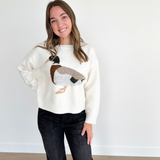 Cream - Duck Knit Sweater