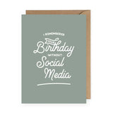I Remember Your Birthday Greeting Card