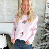 Light Pink Santa Knit Sweater