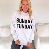 Grey Game Day Mock Neck Sweatshirt