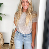 Lightweight Leopard Short Sleeve Top