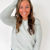 Seam Detail Crewneck Knit Sweater (2 Colors)