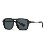 Retro Double Beam Square Frame Sunglasses