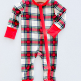 Holiday Plaid Romper