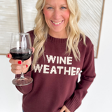 Wine Weather Knit Sweater
