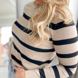 Aria Lightweight Striped Long Sleeve Top