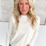 Classic Cream Soft Knit Sweater