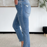 Jessie High Rise Slim Straight Vervet Jeans