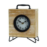 Wood Square Table Clock