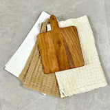 Set of 3 Tea Towels & Cutting Board