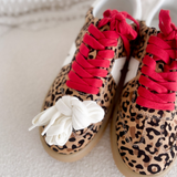 MIA Leopard Lace Up Sneakers