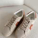 Cognac Combo Lace Up Sneakers