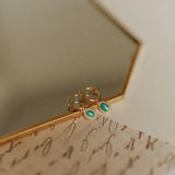 Riley Turquoise Hoops