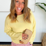 Soft Knit Yellow Relaxed Sweater