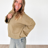 Oversized Green Knit Sweater