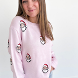 Light Pink Santa Knit Sweater