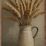 Wheat in White Vase Sign